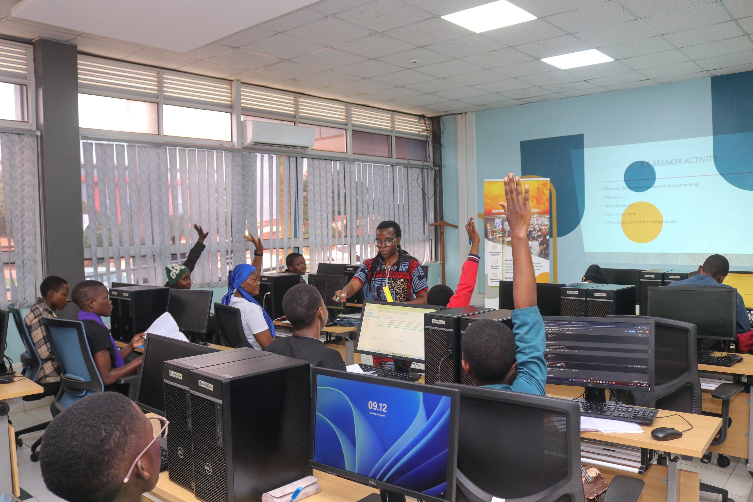 Students engaged in club activities at Kololo SSS